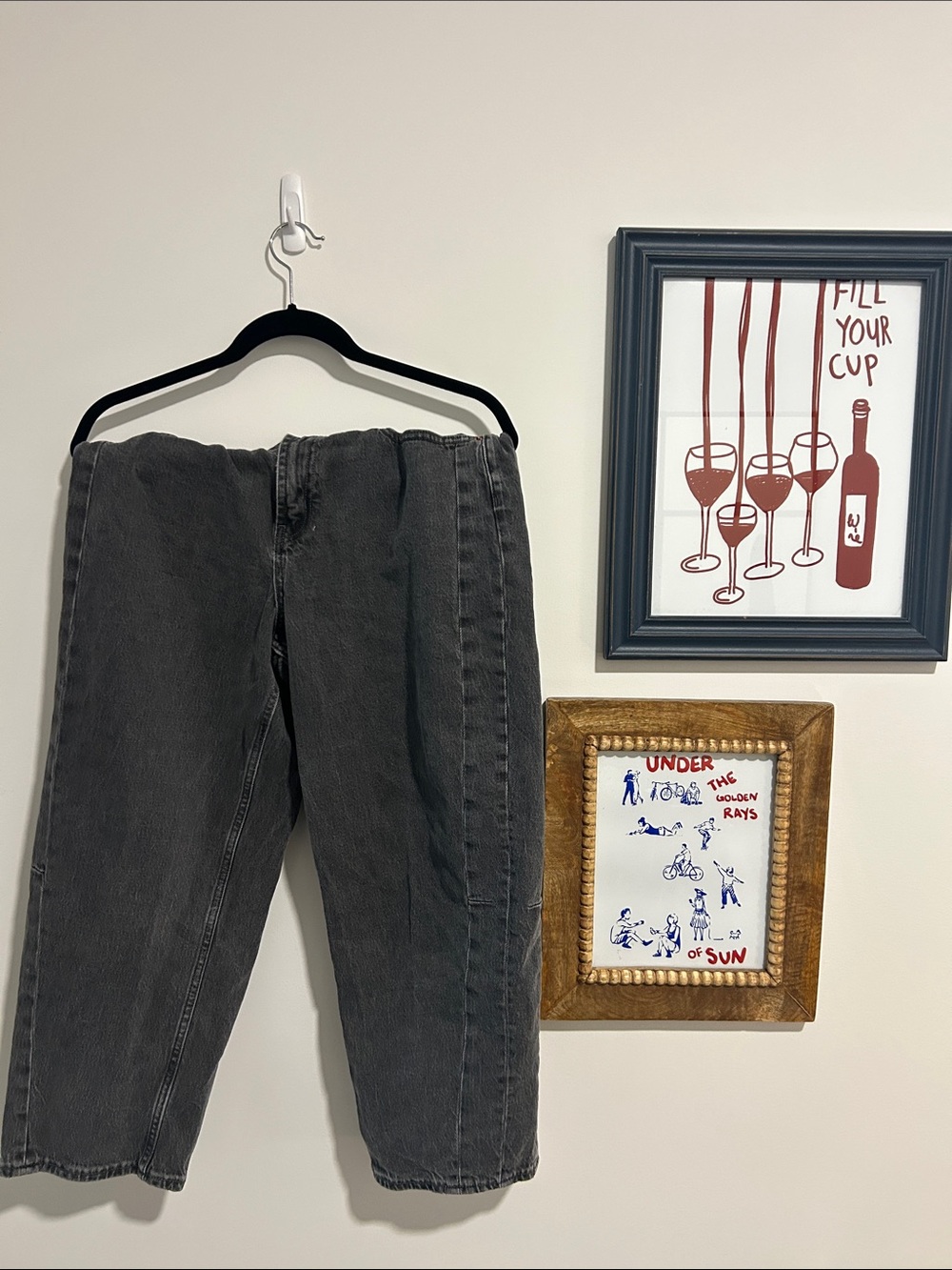 Barrel Jeans in Washed Charcoal
